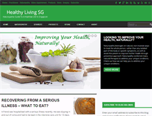 Tablet Screenshot of healthylivingsg.com